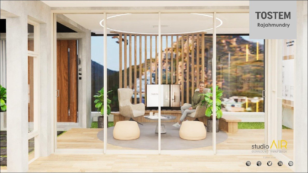 TOSTEM Rajahmundry office space visual 4